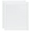 vidaXL Portes d'armoire &agrave; persiennes 2 pcs blanc 69x59,4 cm pin massif