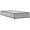 vidaXL Cadre de lit sans matelas sonoma gris 100x200 cm