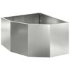 vidaXL Jardini&egrave;re d'Angle Argent&eacute; 60 x 60 x 35 cm Acier galvanis&eacute;