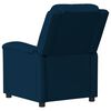 vidaXL Fauteuil électrique de massage Bleu Velours