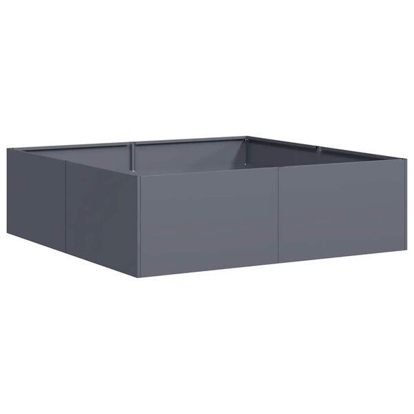 vidaXL Jardini&egrave;re anthracite 100x100x30 cm acier