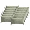 vidaXL Housse de coussin 12 pcs HOUTEN Vert 40 x 80 cm Tissu Chenille