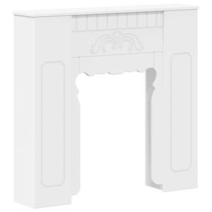 vidaXL Cadre de chemin&eacute;e Blanc 93 x 20 x 89 cm Bois d'ing&eacute;nierie