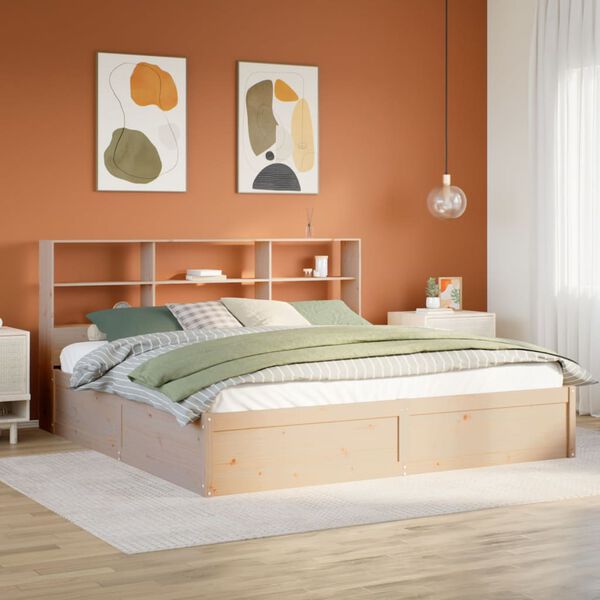 vidaXL Cadre de lit sans matelas 180x200 cm bois massif de pin