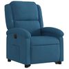 vidaXL Fauteuil inclinable &eacute;lectrique bleu velours