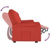 vidaXL Fauteuil inclinable porte-gobelets 4 places Bordeaux Similicuir