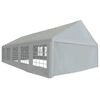 vidaXL Tissu de tente sans cadre Gris 10 x 5 m PE