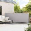 vidaXL Auvent lat&eacute;ral r&eacute;tractable de patio 140x600 cm Gris