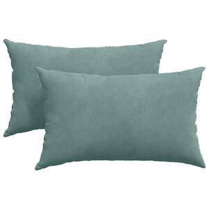vidaXL Coussins de canap&eacute; 2 pcs Vert Mer 50 x 30 cm