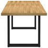 vidaXL Table &agrave; manger NOAIN pieds en forme de U 180x90x75cm massif pin