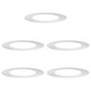 vidaXL adapt&eacute; pour anneaux d'arbre plats 5 pc Argent &Oslash;50/80 cm