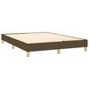 vidaXL Sommier &agrave; lattes de lit matelas et LED Marron fonc&eacute; 140x200 cm