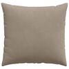 vidaXL Coussins de canapé 2 pcs Taupe 45 x 45 cm tissu