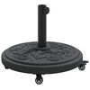 vidaXL Pied de parasol 15.6 kg Noir Fer Circulaire