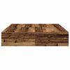 vidaXL Cadre de lit avec rangement Bois Ancien 140 x 190 cm