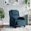 vidaXL Fauteuil inclinable &eacute;lectrique bleu velours