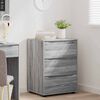 vidaXL Armoire de rangement Gris Sonoma 60 x 48 x 81 cm