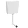 vidaXL R&eacute;servoir de wc avec entr&eacute;e d'eau inf&eacute;rieure 3/6 L blanc