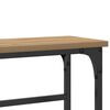 vidaXL Table console avec &eacute;tag&egrave;re Ch&ecirc;ne artisanal 75 x 19,5 x 75 cm