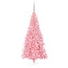 vidaXL Sapin de No&euml;l avec 300 LED avec support Rose 180 cm PVC