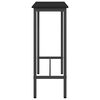 vidaXL table Ch&ecirc;ne noir 100 x 40 x 100,5 cm Bois d'ing&eacute;nierie et acier