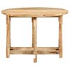 vidaXL Table &agrave; manger Rond 110x76 cm Bois de manguier massif