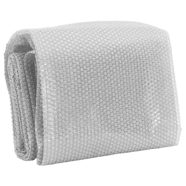 vidaXL Film solaire de piscine flottant PE 549x274 cm Gris