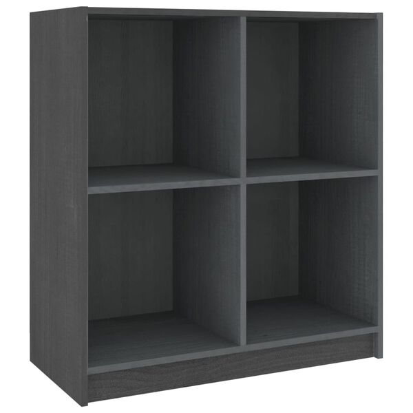 vidaXL Buffet Gris 70x33x76 cm Bois massif de pin