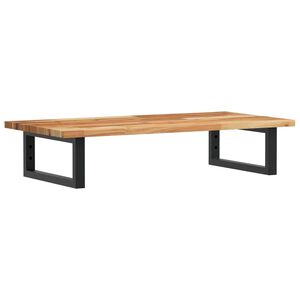 vidaXL &Eacute;tag&egrave;re de vasque murale acier et bois massif d'acacia