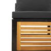vidaXL Salon de jardin avec coussins 6 pcs bois d'acacia solide