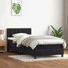 vidaXL Sommier &agrave; lattes de lit avec matelas noir 80x220 cm velours