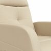 vidaXL Fauteuil de massage Cr&egrave;me Tissu