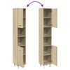 vidaXL Armoire de salle de bain chêne sonoma 30,5x30x179 cm