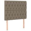vidaXL T&ecirc;te de lit Taupe 100x7x118/128 cm Tissu