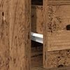 vidaXL Buffet avec tiroir vieux bois 71x35x65 cm bois d'ing&eacute;nierie