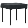 vidaXL Housse de Table Uni Noir 62 x 62 x 15 cm tissu