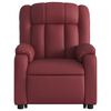 vidaXL Fauteuil inclinable de massage &eacute;lectrique rouge bordeaux
