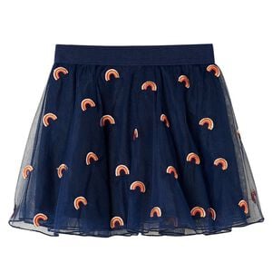 Jupe avec tulle pour enfants bleu marine 116