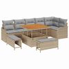 vidaXL Ensemble de canap&eacute; de jardin 9 pi&egrave;ces 8-Nombre de places