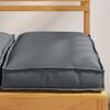 vidaXL Coussin 2 pcs Anthracite 40 x 40 x 8 cm Tissu Oxford