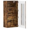 vidaXL Meuble mural Chêne fumé 55 x 29 x 100 cm Bois d'ingénierie