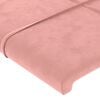 vidaXL T&ecirc;tes de lit 2 pcs Rose 80x5x78/88 cm Velours