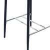 vidaXL Ensemble de bar 5 pcs Similicuir Noir