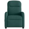 vidaXL Fauteuil inclinable Vert fonc&eacute; Tissu