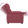 vidaXL Fauteuil Rouge bordeaux Tissu