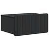 vidaXL Cabinet de chevet mural avec tiroir Noir 49 x 34,5 x 24 cm