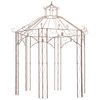 vidaXL Pavillon de jardin Marron antique 3 m Fer