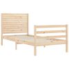 vidaXL Cadre de lit sans matelas 90x200 cm bois massif