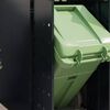 vidaXL Rangement de poubelle à roulettes pour 4 poubelles Noir