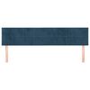 vidaXL T&ecirc;tes de lit 2 pcs Bleu fonc&eacute; 90x5x78/88 cm Velours